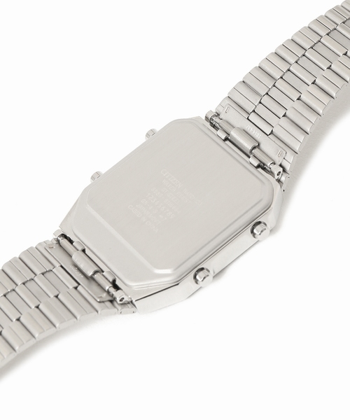 CITIZEN シチズン アナデジテンプ 腕時計 シルバー　訳あり RECORD LABEL シチズン アナデジテンプ 復刻 腕時計 JG2101-78E