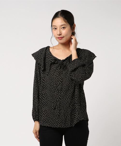 SPIGA(スピーガ)の「ドットフリルブラウス(シャツ/ブラウス・レディース・ブラック/レッド/イエロー・FREE)」の8枚目の写真
