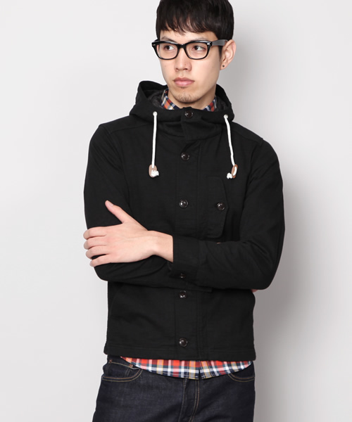 green label relaxing（グリーンレーベルリラクシング）の「◎SLUB/CUT デッキパーカー（パーカー・メンズ・ブラック/ダークグレー/ネイビー/マスタード・X-SMALL/SMALL/MEDIUM/LARGE/X-LARGE）」の15枚目の写真