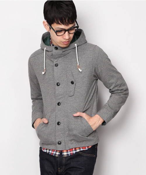 green label relaxing（グリーンレーベルリラクシング）の「◎SLUB/CUT デッキパーカー（パーカー・メンズ・ブラック/ダークグレー/ネイビー/マスタード・X-SMALL/SMALL/MEDIUM/LARGE/X-LARGE）」の16枚目の写真