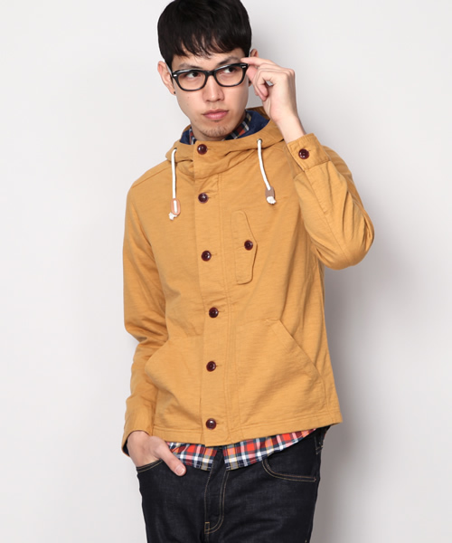 green label relaxing（グリーンレーベルリラクシング）の「◎SLUB/CUT デッキパーカー（パーカー・メンズ・ブラック/ダークグレー/ネイビー/マスタード・X-SMALL/SMALL/MEDIUM/LARGE/X-LARGE）」の18枚目の写真