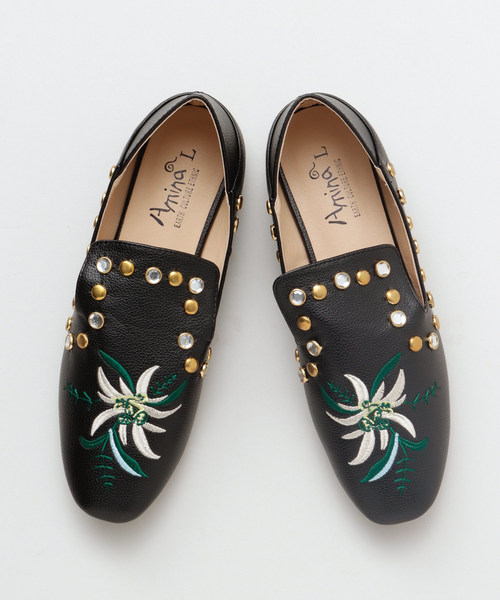 チャイハネ(チャイハネ)の「【チャイハネ】リリースタッズパンプス(パンプス・レディース・ホワイト/ブラック・MEDIUM/LARGE)」の2枚目の写真