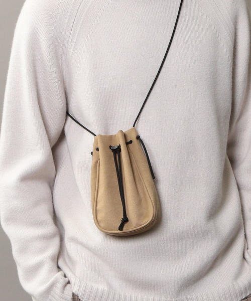 BEAUTY&YOUTH UNITED ARROWS(ビューティーアンドユースユナイテッドアローズ)の「【WEB限定】 by ミニ パース ショルダーバッグ ◆(ショルダーバッグ・メンズ・ベージュ/ブラック・FREE)」の7枚目の写真