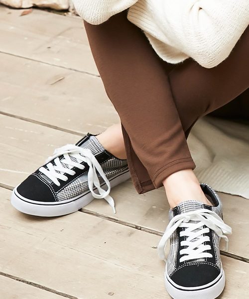 KOBE LETTUCE（コウベレタス）の「ラインソールベーシックローテクスニーカー＊レディース/シューズ/ローカット[I1659]神戸レタス（スニーカー・レディース・ブラック/ベージュ/ネイビー/グレー/チェック・LL/S/M/L）」の5枚目の写真