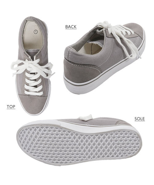 KOBE LETTUCE（コウベレタス）の「ラインソールベーシックローテクスニーカー＊レディース/シューズ/ローカット[I1659]神戸レタス（スニーカー・レディース・ブラック/ベージュ/ネイビー/グレー/チェック・LL/S/M/L）」の10枚目の写真