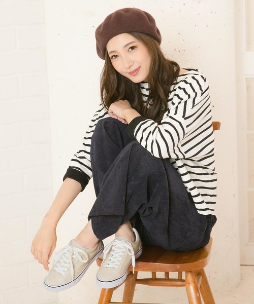 KOBE LETTUCE（コウベレタス）の「ラインソールベーシックローテクスニーカー＊レディース/シューズ/ローカット[I1659]神戸レタス（スニーカー・レディース・ブラック/ベージュ/ネイビー/グレー/チェック・LL/S/M/L）」の9枚目の写真