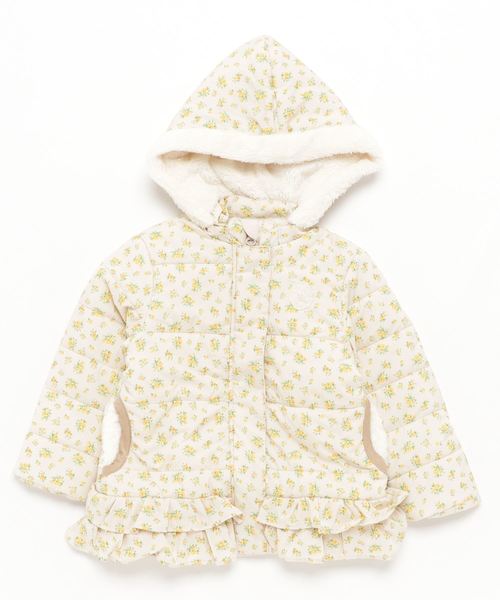 RAGMART（ラグマート）の「フラワープリント中綿コート（その他アウター・キッズ・ベージュ/ピンク・110cm/100cm/120cm/130cm）」の9枚目の写真