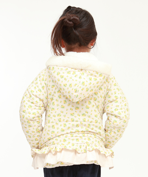 RAGMART（ラグマート）の「フラワープリント中綿コート（その他アウター・キッズ・ベージュ/ピンク・110cm/100cm/120cm/130cm）」の12枚目の写真