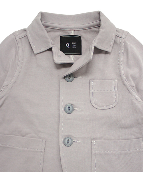 quoti use fith（クゥオティ　ユース　フィス）の「カットツイルイージーカバーオール（カバーオール・キッズ・ネイビー/グレー・100/110/120/130/90）」の6枚目の写真