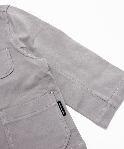 quoti use fith（クゥオティ　ユース　フィス）の「カットツイルイージーカバーオール（カバーオール・キッズ・ネイビー/グレー・100/110/120/130/90）」の12枚目の写真
