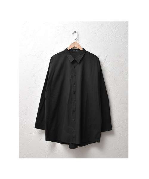 MinoriTY（マイノリティ）の「オーバーサイズドルマンシャツ ビッグシルエットシャツ（シャツ/ブラウス・メンズ・ブラック/ベージュ/ネイビー・M/L）」の14枚目の写真