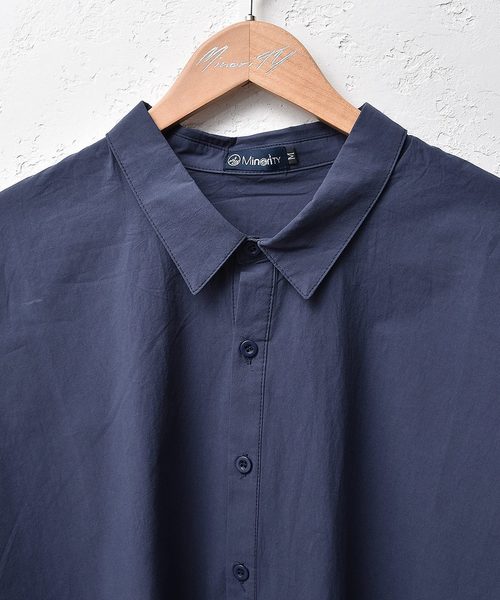 MinoriTY（マイノリティ）の「オーバーサイズドルマンシャツ ビッグシルエットシャツ（シャツ/ブラウス・メンズ・ブラック/ベージュ/ネイビー・M/L）」の6枚目の写真