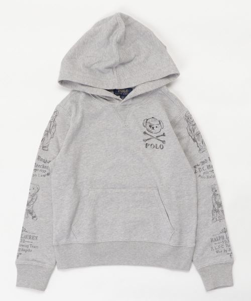 POLO RALPH LAUREN CHILDRENSWEAR（ポロ ラルフ ローレン チルドレンズウェア）の「Polo ベア フレンチテリー フーディ（パーカー・キッズ・グレー・LARGE/MEDIUM/SMALL/X-LARGE）」の4枚目の写真