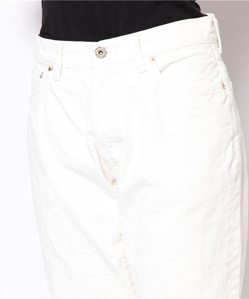 BEAMS BOY（ビームスボーイ）の「Sanca / ホワイト クロップドデニム（デニムパンツ・レディース・ホワイト・ONE SIZE）」の5枚目の写真