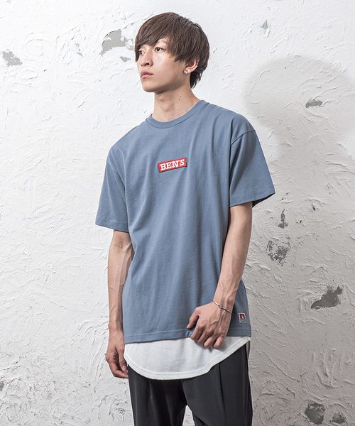 MinoriTY（マイノリティ）の「BEN DAVISボックスロゴTシャツ（Tシャツ/カットソー・メンズ・ホワイト/ブラック/ダークグリーン/イエロー/ブルー系その他・M/L/XL）」の4枚目の写真