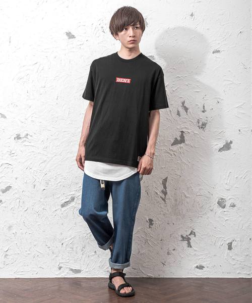 MinoriTY（マイノリティ）の「BEN DAVISボックスロゴTシャツ（Tシャツ/カットソー・メンズ・ホワイト/ブラック/ダークグリーン/イエロー/ブルー系その他・M/L/XL）」の19枚目の写真