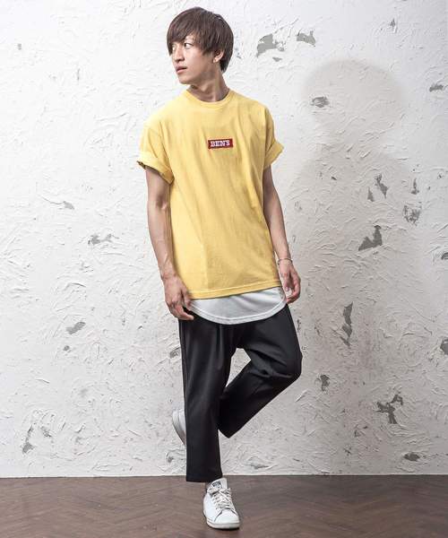 MinoriTY（マイノリティ）の「BEN DAVISボックスロゴTシャツ（Tシャツ/カットソー・メンズ・ホワイト/ブラック/ダークグリーン/イエロー/ブルー系その他・M/L/XL）」の11枚目の写真