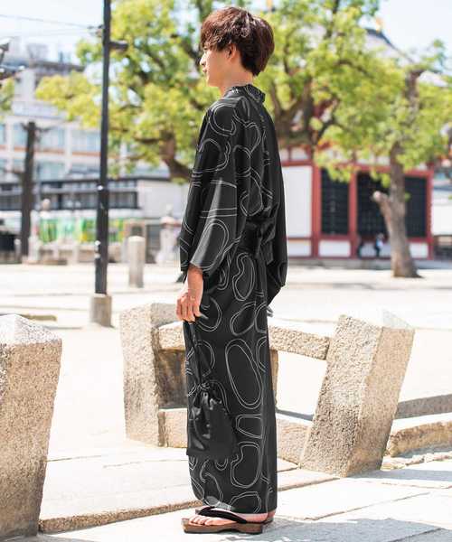 MinoriTY（マイノリティ）の「4点セット柄浴衣 ワンタッチ（浴衣・メンズ・ブラック/ブラック系その他・M/L）」の15枚目の写真