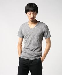【BS】ABスラブスパンフライス Vネック カットソー