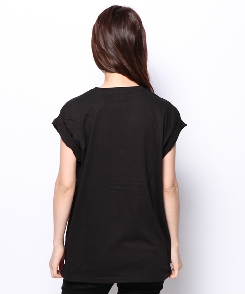 WEGO（ウィゴー）の「WEGO/ガールプリントTシャツ（Tシャツ/カットソー・レディース・オフホワイト/ブラック/ライム/サックスブルー・FREE）」の8枚目の写真