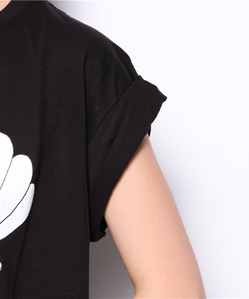 WEGO（ウィゴー）の「WEGO/ガールプリントTシャツ（Tシャツ/カットソー・レディース・オフホワイト/ブラック/ライム/サックスブルー・FREE）」の10枚目の写真