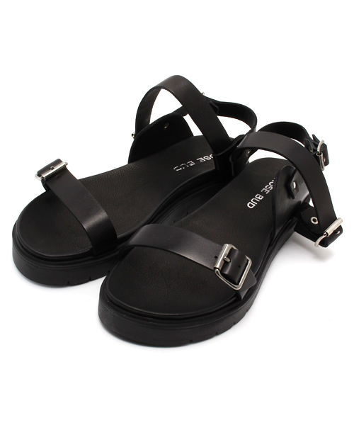 ROSE BUD(ローズバッド)の「E1 SANDALLO ANKLE STRAP SANDAL(サンダル・レディース・ホワイト/ブラック・35/36/37/38)」の2枚目の写真