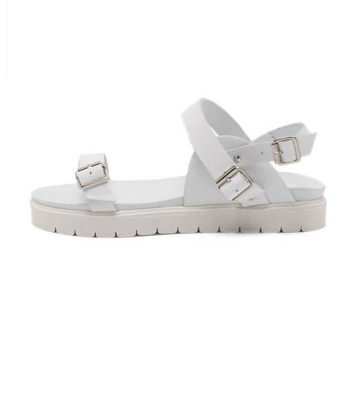 ROSE BUD(ローズバッド)の「E1 SANDALLO ANKLE STRAP SANDAL(サンダル・レディース・ホワイト/ブラック・35/36/37/38)」の9枚目の写真