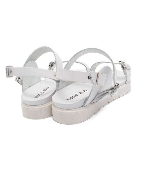 ROSE BUD(ローズバッド)の「E1 SANDALLO ANKLE STRAP SANDAL(サンダル・レディース・ホワイト/ブラック・35/36/37/38)」の7枚目の写真