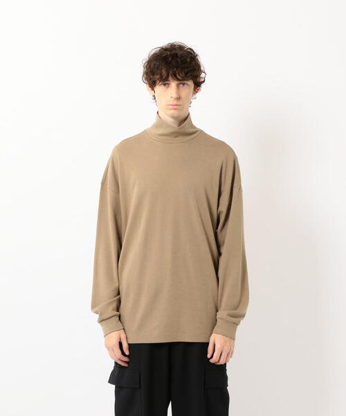 Steven Alan（スティーブンアラン）の「＜Steven Alan＞SMOOTH LOOSE TURTLE NECK LONG SLEEVE-BOWL/カットソー（Tシャツ/カットソー・メンズ・ベージュ/ホワイト・SMALL/MEDIUM/LARGE/X-LARGE）」の3枚目の写真