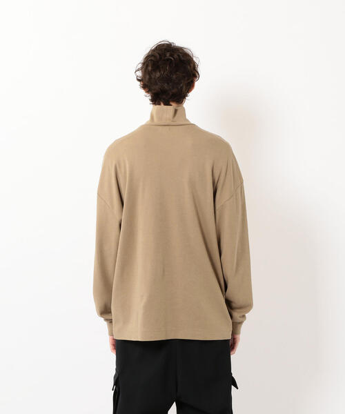 Steven Alan（スティーブンアラン）の「＜Steven Alan＞SMOOTH LOOSE TURTLE NECK LONG SLEEVE-BOWL/カットソー（Tシャツ/カットソー・メンズ・ベージュ/ホワイト・SMALL/MEDIUM/LARGE/X-LARGE）」の10枚目の写真