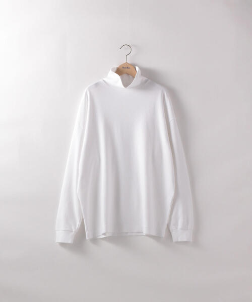 Steven Alan（スティーブンアラン）の「＜Steven Alan＞SMOOTH LOOSE TURTLE NECK LONG SLEEVE-BOWL/カットソー（Tシャツ/カットソー・メンズ・ベージュ/ホワイト・SMALL/MEDIUM/LARGE/X-LARGE）」の8枚目の写真