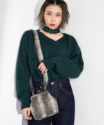 WEGO | WEGO/ボールチェーン付きがま口ショルダーバッグ(ショルダーバッグ)