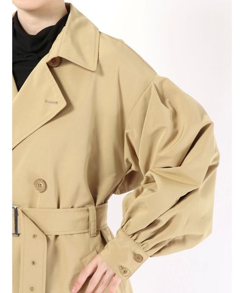 EMODA（エモダ）の「バルキースリーブトレンチコート（トレンチコート・レディース・パープル/ブラウン/ベージュ・FREE）」の7枚目の写真