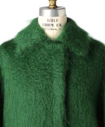 Drawer（ドゥロワー）の「Drawer シャギーロングコート（グリーン