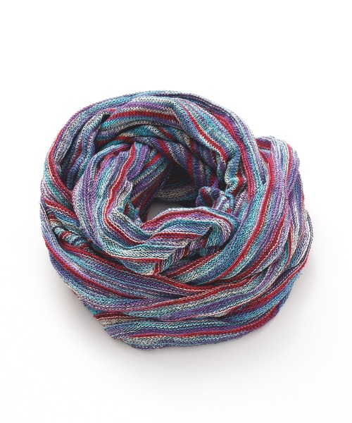 チャイハネ(チャイハネ)の「【チャイハネ】マジカルスヌード(ネックウォーマー/スヌード・レディース・ホワイト/パープル/ブラウン/オレンジ/ブルー/ターコイズブルー/ピンク/ブラック/スカイブルー/レインボー/グリーン系その他/レッド系その他・FREE)」の6枚目の写真