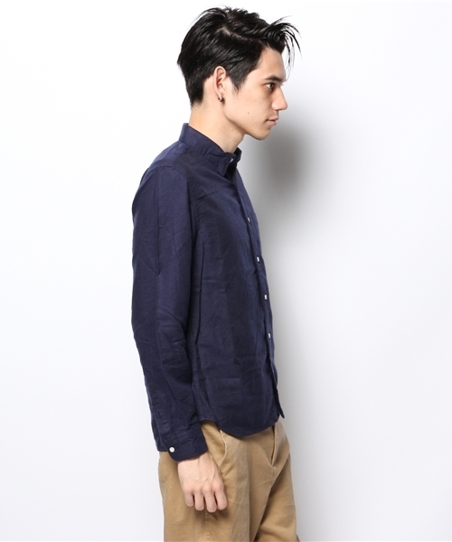 CIAOPANIC（チャオパニック）の「【Ciaopanic】スエードツイルシャツLS（シャツ/ブラウス・メンズ・ネイビー/グリーン/ホワイト/ライトグレー/ブルー/ワインレッド・MEDIUM/SMALL/LARGE）」の8枚目の写真