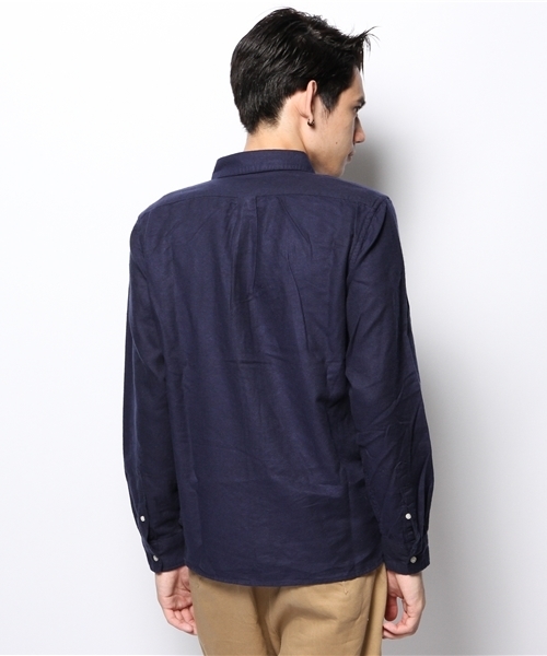 CIAOPANIC（チャオパニック）の「【Ciaopanic】スエードツイルシャツLS（シャツ/ブラウス・メンズ・ネイビー/グリーン/ホワイト/ライトグレー/ブルー/ワインレッド・MEDIUM/SMALL/LARGE）」の9枚目の写真