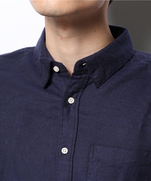 CIAOPANIC（チャオパニック）の「【Ciaopanic】スエードツイルシャツLS（シャツ/ブラウス・メンズ・ネイビー/グリーン/ホワイト/ライトグレー/ブルー/ワインレッド・MEDIUM/SMALL/LARGE）」の10枚目の写真