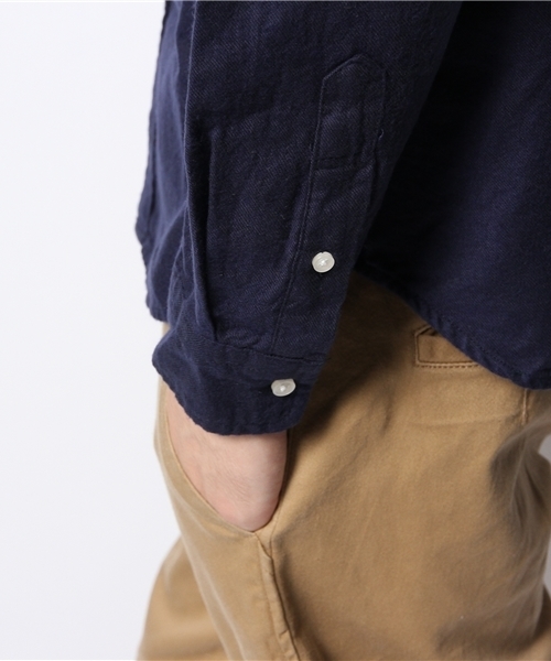 CIAOPANIC（チャオパニック）の「【Ciaopanic】スエードツイルシャツLS（シャツ/ブラウス・メンズ・ネイビー/グリーン/ホワイト/ライトグレー/ブルー/ワインレッド・MEDIUM/SMALL/LARGE）」の14枚目の写真