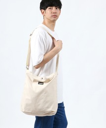 Lee（リー）ブランドロゴプリント・刺繍キャンバストートショルダーバッグ メンズ レディース/2way/ビッグトートバッグ