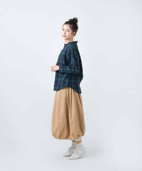 売れ筋商品|||ubasoku ウバソク フリル スタンドカラー リネン ブラウス プルオーバー ub0013 服 大人の ナチュラル ゆったり 麻 ホワイト 杢グレー きれいめ シンプル ubasoku ウバソク フリル スタンドカラー リネン ブラウス プル