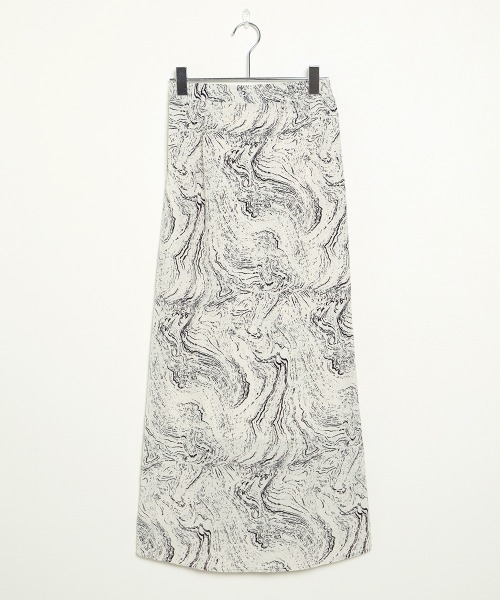 Bab（バブ）の「【WEB限定】マーブル柄ロングスカート（スカート・レディース・ベージュ/グレー・38）」の21枚目の写真