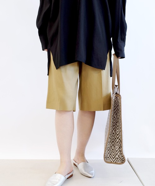 DouDou（ドゥドゥ）の「麻ハーフパンツ（その他パンツ・レディース・ベージュ/マスタード・38/36）」の9枚目の写真