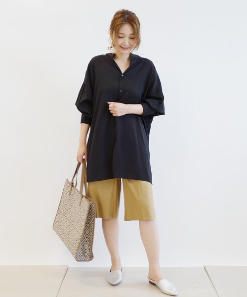 DouDou（ドゥドゥ）の「麻ハーフパンツ（その他パンツ・レディース・ベージュ/マスタード・38/36）」の5枚目の写真