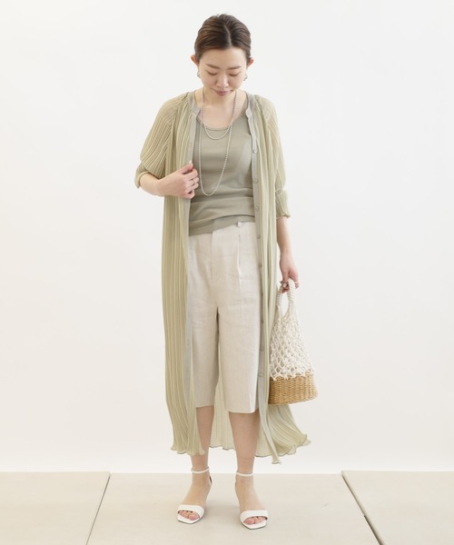 DouDou（ドゥドゥ）の「麻ハーフパンツ（その他パンツ・レディース・ベージュ/マスタード・38/36）」の12枚目の写真