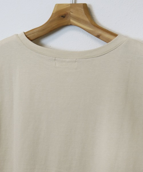 andme(アンドミー)の「WHATEVERエンブロイダリーロゴフレンチスリーブTシャツ(Tシャツ/カットソー・レディース・オフホワイト/ベージュ/ブラウン系その他/ブラック/ミント/パープル・F(M))」の15枚目の写真