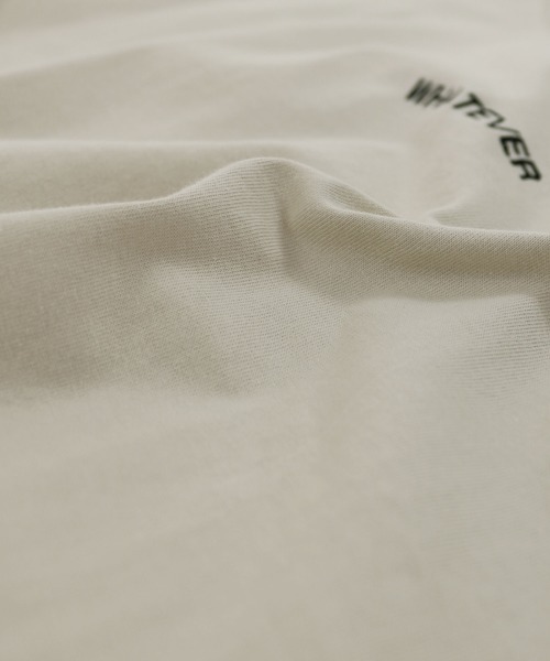 andme(アンドミー)の「WHATEVERエンブロイダリーロゴフレンチスリーブTシャツ(Tシャツ/カットソー・レディース・オフホワイト/ベージュ/ブラウン系その他/ブラック/ミント/パープル・F(M))」の19枚目の写真