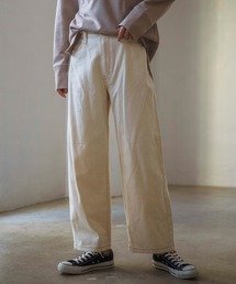 ハイウエストストレートワイドデニム