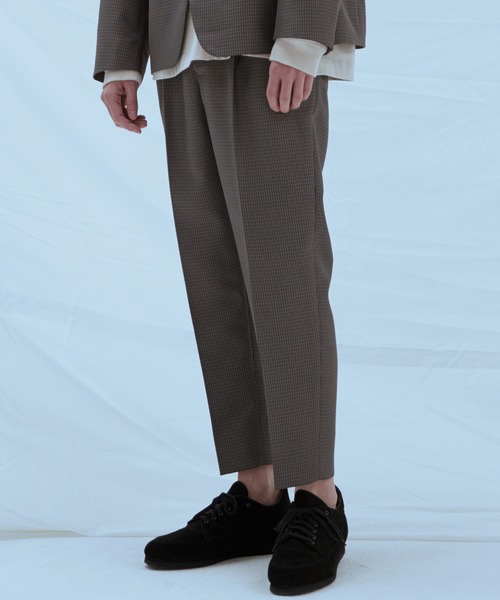 WYM LIDNM(ウィム バイ リドム)の「RELAX WOOL LIKE PE SET-UP/セットアップ(セットアップ・メンズ・ブラック/ベージュ/ブルー系その他/チェック・S/M/L)」の11枚目の写真