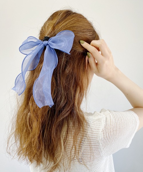 Loueme（ルエム）の「オーガンジーリボンヘアゴム（ヘアゴム